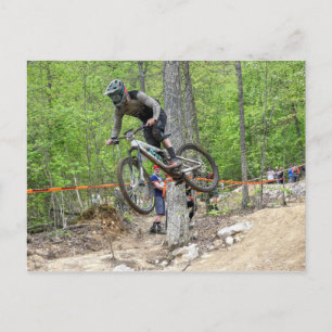 Enduro Mountain Bike Race Postcard