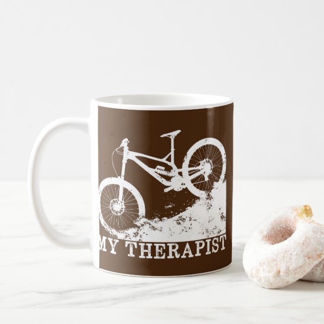 Enduro Mountain Biking Bike Racing Enduro My Coffee Mug (With Donut)