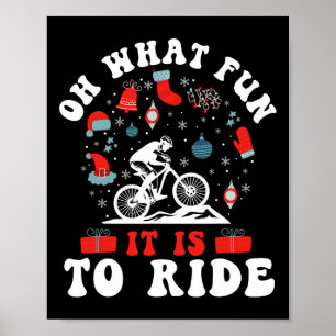 Enduro Mtb Mountain Bike Riding Downhill Christmas Poster