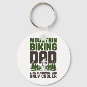 Enduro Mtb Mountain Bike Riding Downhill Dad Fathe Keychain