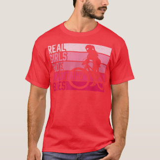 Enduro MTB Mountain Bike Riding Downhill Girl Retr T-Shirt