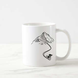 Enduro Mtb Mountain Bike Riding Downhill Minimalis Coffee Mug