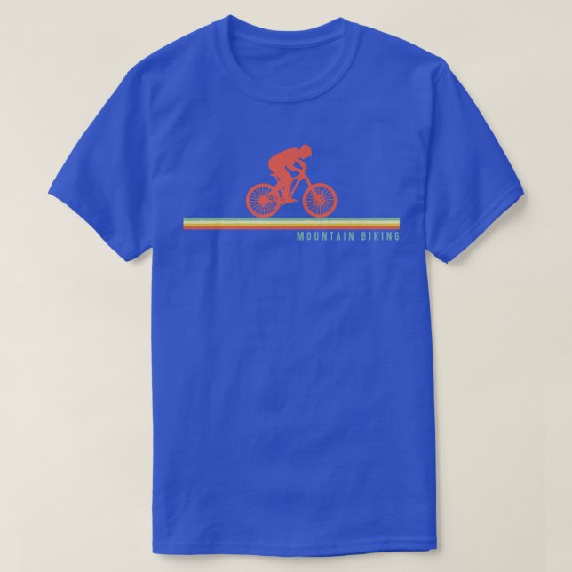 Enduro MTB Mountain Bike Riding Downhill Retro Vin T-Shirt (Design Front)