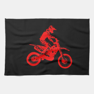 Enduro red kitchen towel