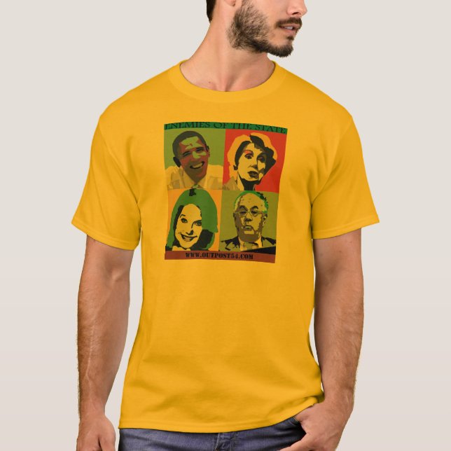 ENEMIES OF THE STATE T-Shirt (Front)