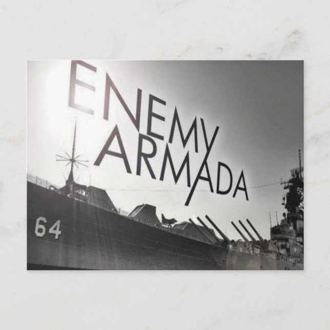 Enemy Armada Ship Logo Postcard (Front)
