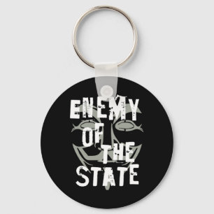 Enemy Of The State Anonymous #resist Keychain