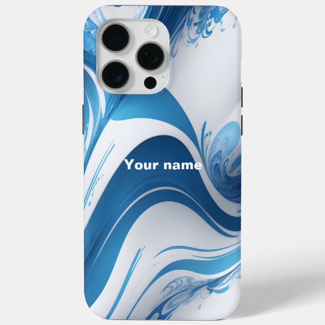 Energetic Blue for Sports Enthusiasts Case-Mate iPhone Case (Back)