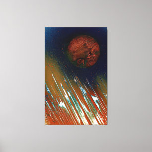 Energetic Bold Light Planetary Canvas Print
