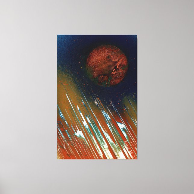 Energetic Bold Light Planetary Canvas Print (Front)