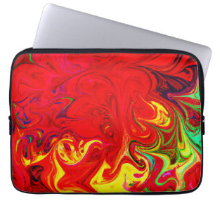 Energetic Colour Burst Pattern Laptop Sleeve