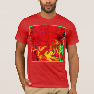 Energetic Colour Burst Pattern T-Shirt