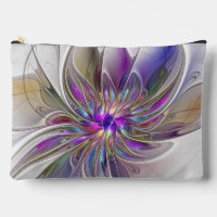 Energetic, Colourful Abstract Fractal Art Flower