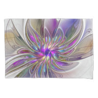Energetic, Colourful Abstract Fractal Art Flower