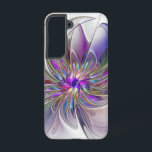 Energetic, Colourful Abstract Fractal Art Flower Samsung Galaxy Case<br><div class="desc">A multicolored powerful fantasy flower, 
unique floral fractal art.
Design for your Samsung Galaxy S22 case and more.</div>