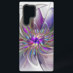 Energetic, Colourful Abstract Fractal Art Flower Samsung Galaxy Case<br><div class="desc">A multicolored powerful fantasy flower, 
unique floral fractal art.
Design for your Samsung Galaxy S22 Ultra case and more.</div>