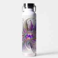 Energetic, Colourful Abstract Fractal Art Flower