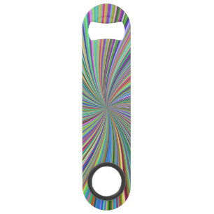 Energetic Colourful Ribbon Sunburst Bar Key
