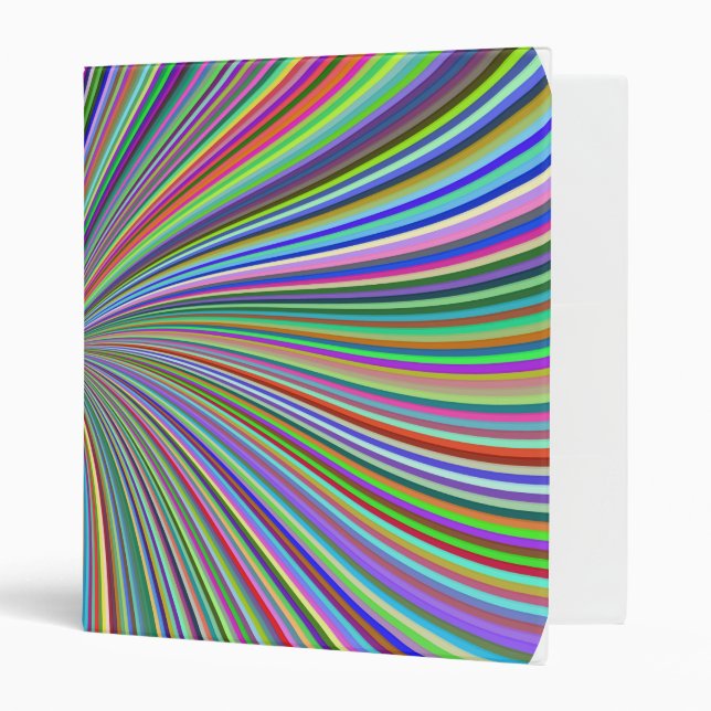 Energetic Colourful Ribbon Sunburst Binder (Front/Inside)