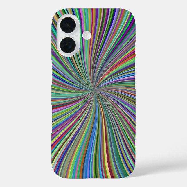 Energetic Colourful Ribbon Sunburst Case-Mate iPhone Case (Back)