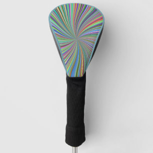 Energetic Colourful Ribbon Sunburst Golf Head Cover
