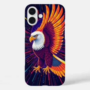 Energetic Eagle in Vibrant Colours – Bold Mobile iPhone 16 Plus Case