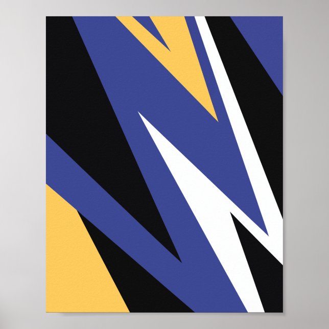 Energetic Geometric Abstraction Poster (Front)
