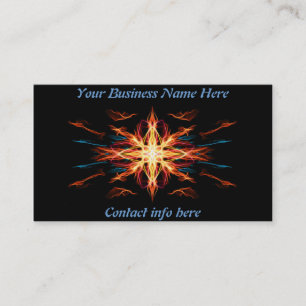 Energetic Geometry- Fire Element Business Card
