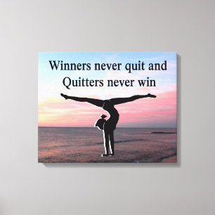 ENERGETIC GYMNAST CANVAS PRINT