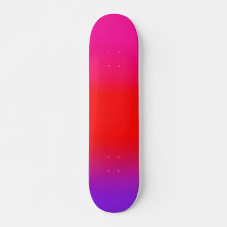 Energetic Magenta Red Purple Ombre Skateboard