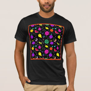 Energetic Neon Fruit Dance T-Shirt