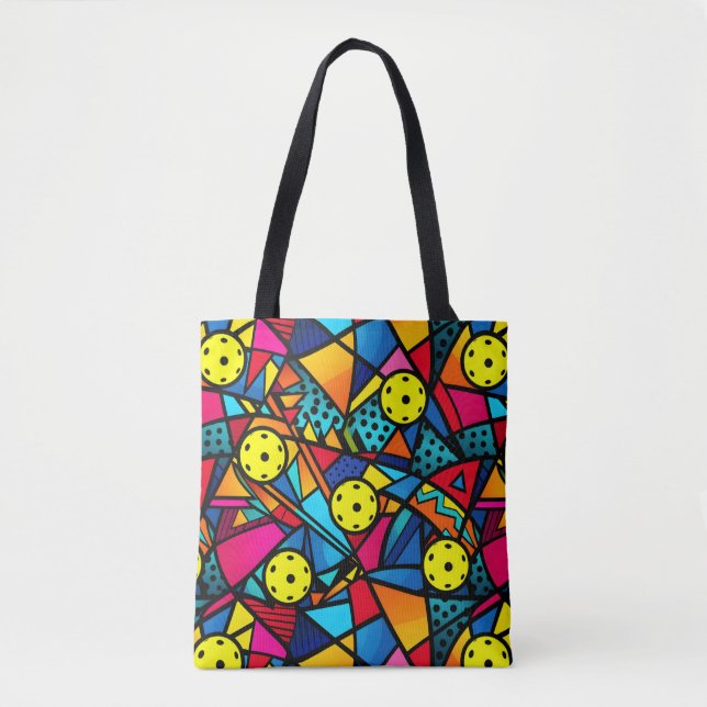  Energetic  Pickleball Flow Tote Bag (Front)