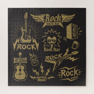 Energetic rock music essence jigsaw puzzle