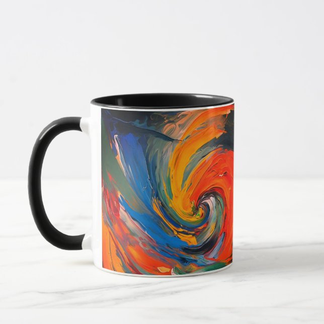 Energetic Spiral Swirl Mug (Left)