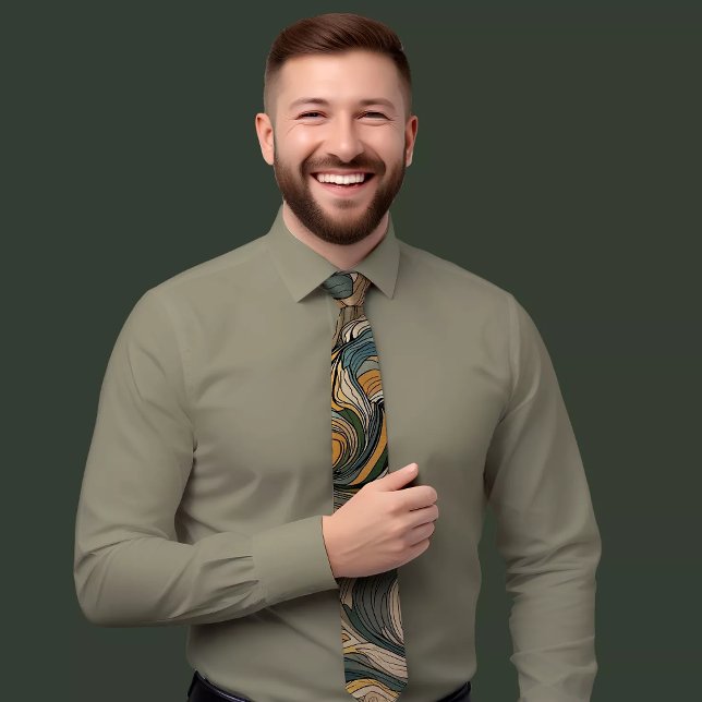 Energetic Wave Pattern Tie (Creator Uploaded)