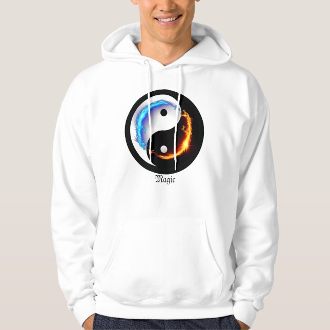 Energetic Yin Yang Symbol Hoodie (Front)