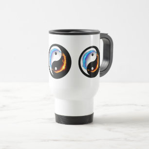 Energetic Yin Yang Symbol Travel Mug