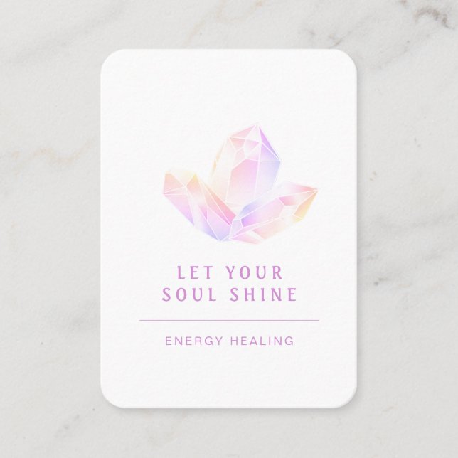 Energie Heiler Reiki Spiritual Business Card (Front)