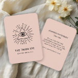 Energie Heiler Reiki Spiritual Business Card<br><div class="desc">The third eye. Illustration of an eye surrounded by a trick and rays. Perfect for professionals specialized in energy work such as Reiki practitioners,  massage therapists,  mental healers,  aurarakers,  shamans,  magicians and more. Edit your product in minutes by adding your data. You can change the font/color/position using "Personalize more".</div>