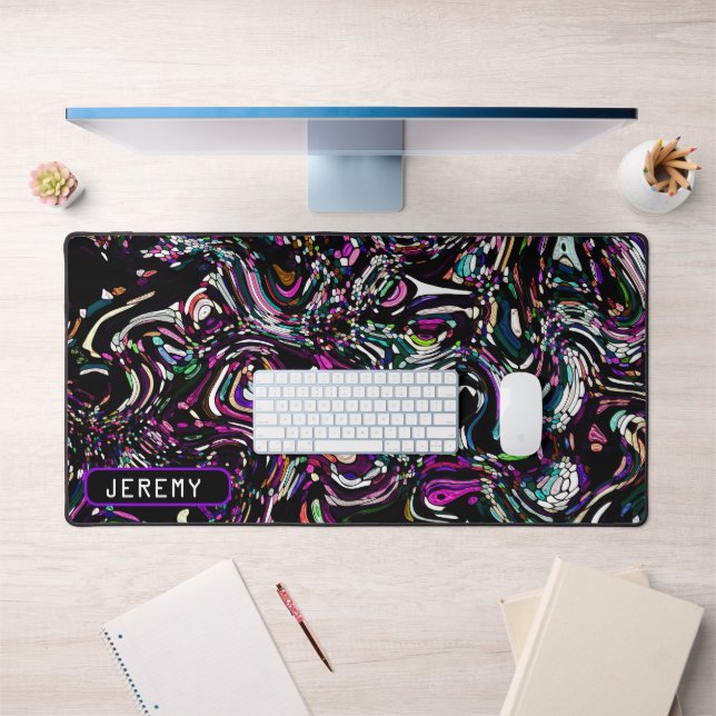 Energie hypnotique dans le tapis de bureau violet (Bureau 1)