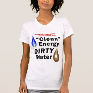 Énergie propre ; Le T-shirt des femmes sales de