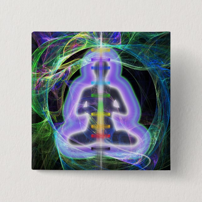 Energy 2 Inch Square Button (Front)