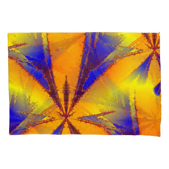 Energy Abstract Art Stars Pillowcase (Front)