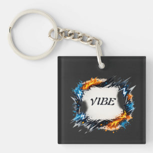 Energy Circle – Customizable Text Design Keychain