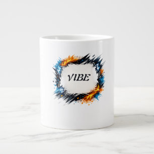 Energy Circle – Customizable Text Design Large Coffee Mug