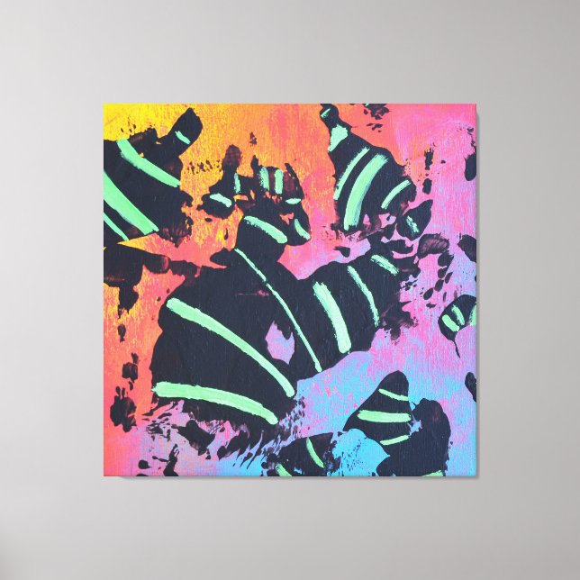 Energy Code 1E23 - Stretched Canvas Print (Front)