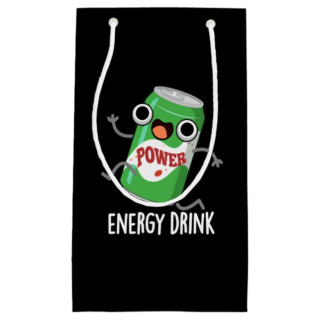 Energy Drink Funny Energetic Drink Pun  Small Gift Bag (Front)