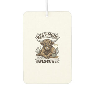 Energy Efficient Cow Vintage Lazy Highland Shirt Air Freshener