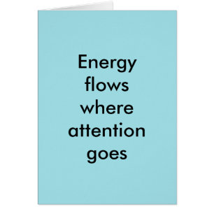 Energy flows where attention goes