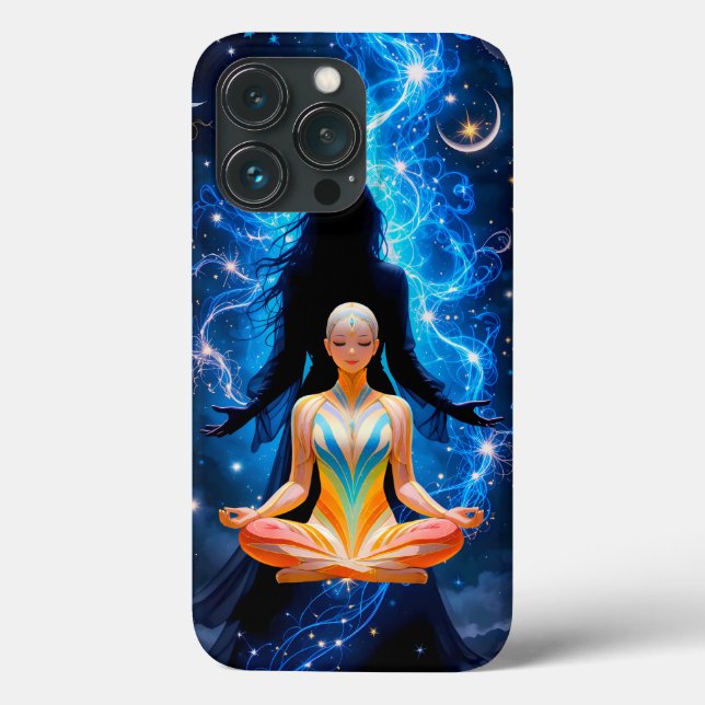Energy - Focused Meditative Woman design  Case-Mate iPhone Case (Back)